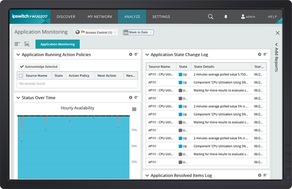 screenshot of WhatsUp Gold